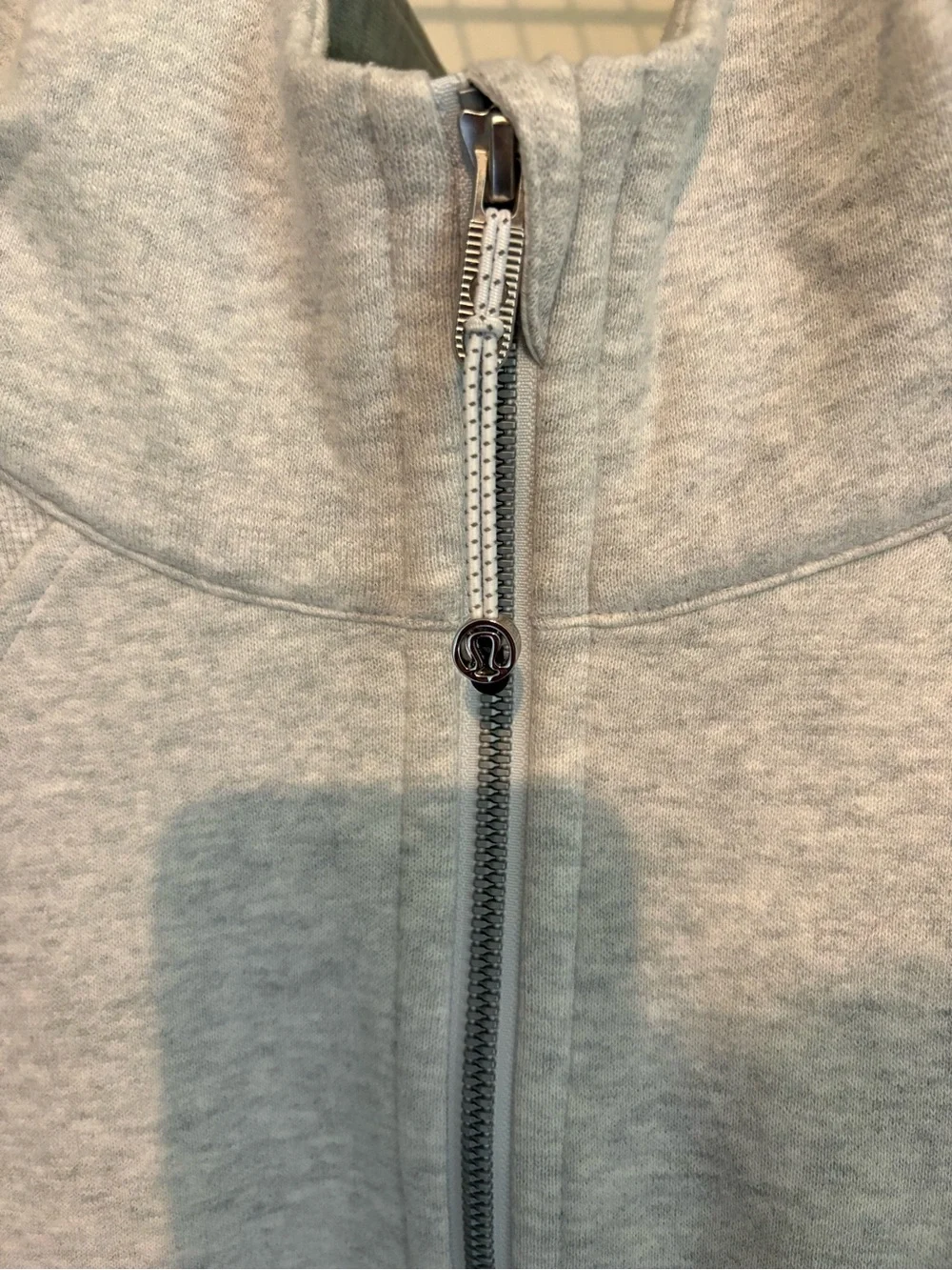 lululemon athletica Light Gray Half-Zip Hoodie Pullover
